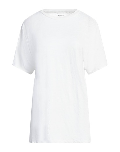 MARANT ÉTOILE Basic T-shirt White 100% Linen