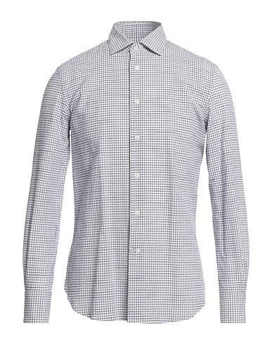 BORSA Checked shirt Midnight blue 100% Cotton