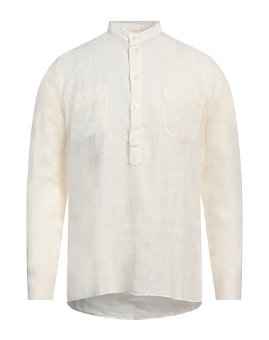 PT Torino Chemise de couleur unie 100% Lin