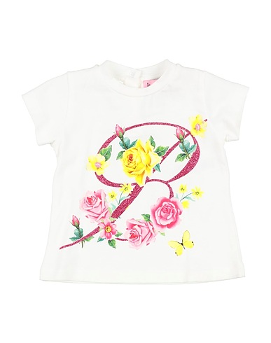 MISS BLUMARINE T-shirt White 95% Cotton, 5% Elastane