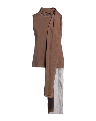 PIERANTONIO GASPARI Top Brown 100% Cotton