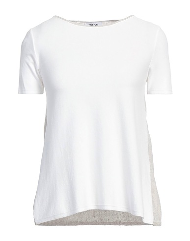 BASE T-shirt White 58% Viscose, 20% Linen, 12% Polyester, 10% Nylon