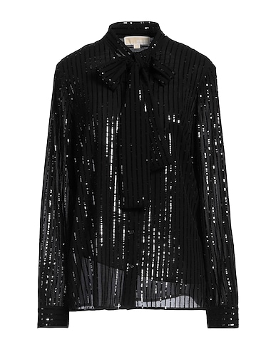 MICHAEL MICHAEL KORS Shirts Black 55% Recycled polyester, 45% Polyester, Polyethylene