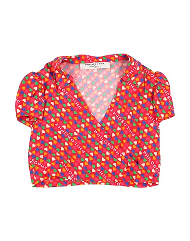 PHILOSOPHY di LORENZO SERAFINI Top Rouge 100% Viscose