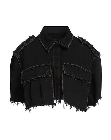 HERON PRESTON デニムシャツ ブラック コットン 100%