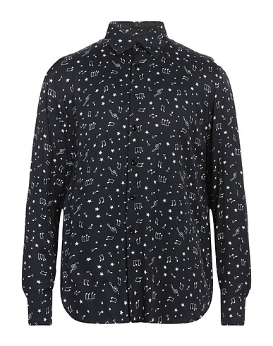 PT Torino Patterned shirt Black 100% Viscose