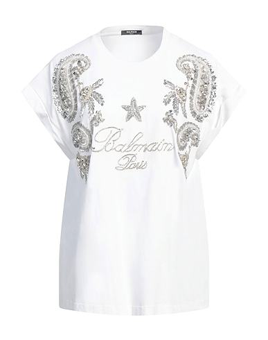 BALMAIN T-shirt White 100% Cotton