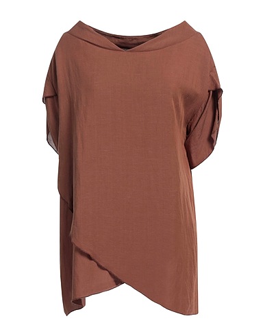 ALESSIO BARDELLE Top Brown 60% Viscose, 40% Linen