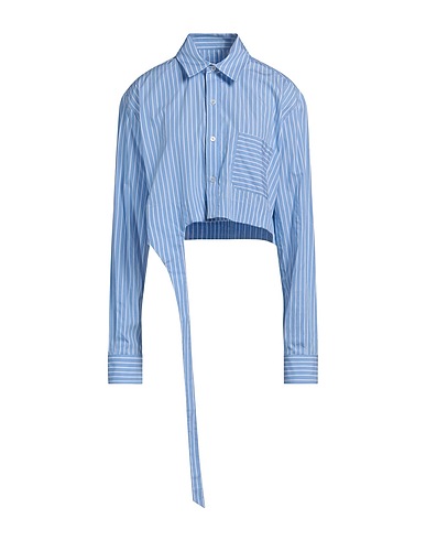 SSHEENA Striped shirt Light blue 100% Cotton