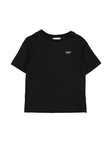 DOLCE&GABBANA T-shirt Black 100% Cotton, Polyester