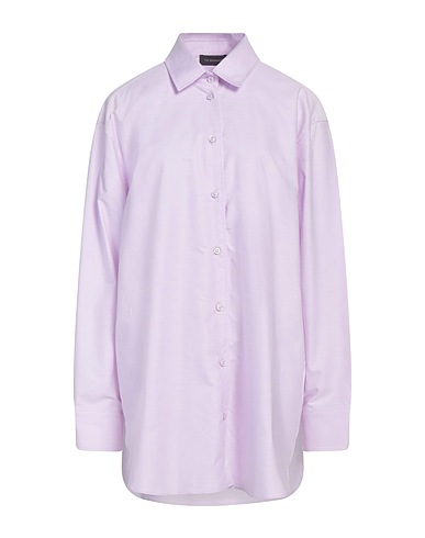 THE ANDAMANE Camicie e bluse tinta unita Lilla 75% Cotone, 25% Poliestere