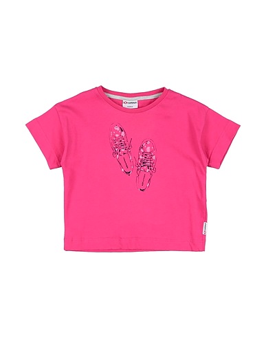 SUPERGA T-shirt Fucsia 100% Cotone
