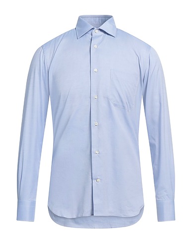 BORSA Striped shirt Sky blue 100% Cotton