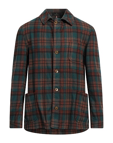 SANTANIELLO Jacket Deep teal 70% Wool, 30% Polyamide