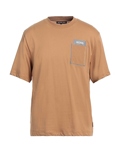 MICHAEL KORS MENS T-shirt Cammello 100% Cotone
