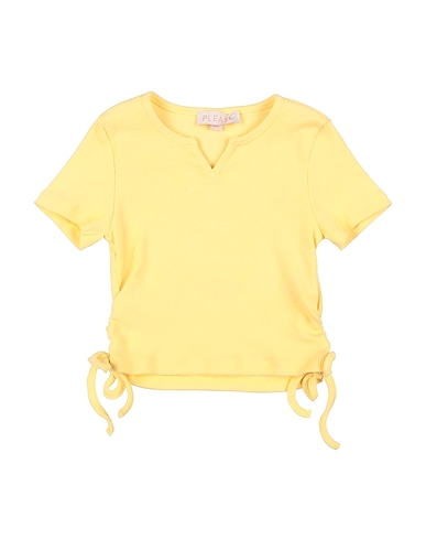 PLEASE T-shirt GIALLO 95% Cotton, 5% Elastane