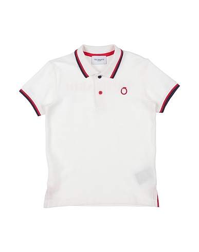 TRUSSARDI JUNIOR Polo Bianco 100% Cotone