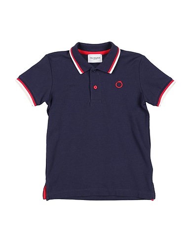 TRUSSARDI JUNIOR Polo shirt Navy blue 100% Cotton