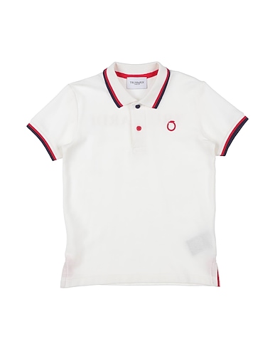 TRUSSARDI JUNIOR Polo shirt BIANCO 100% Cotton