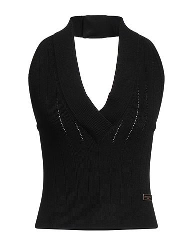 BALMAIN Top Black 83% Viscose, 17% Polyester