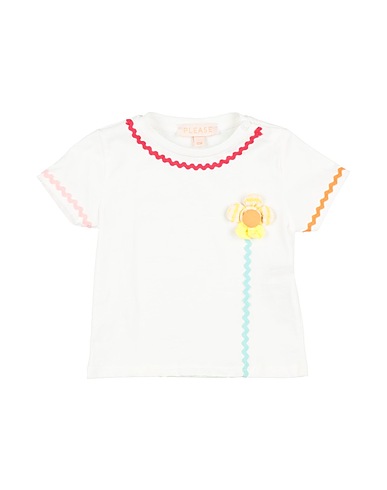 PLEASE T-shirt White 100% Cotton