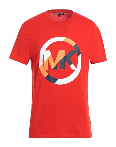 MICHAEL KORS MENS T-shirt Rosso pomodoro 100% Cotone