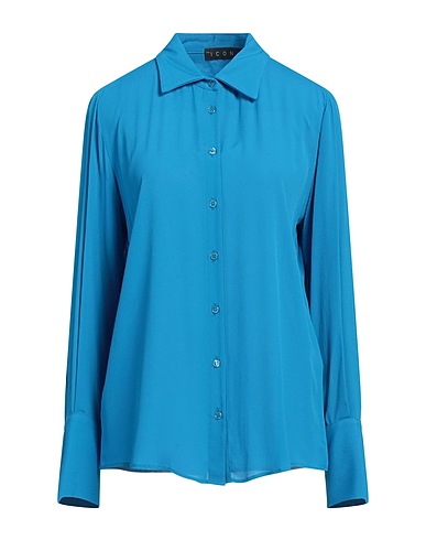ICONA by KAOS Camicie e bluse tinta unita Azzurro 100% Rayon