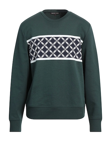 MICHAEL KORS MENS Felpa Verde scuro 75% Cotone, 25% Poliestere