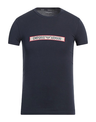 EMPORIO ARMANI T-shirt intima Blu navy 95% Cotone organico, 5% Elastan