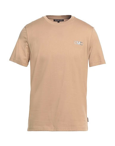 MICHAEL KORS MENS T-shirt Khaki 100% Cotone