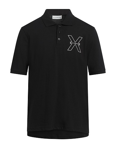RICHMOND X Polo Nero 100% Cotone
