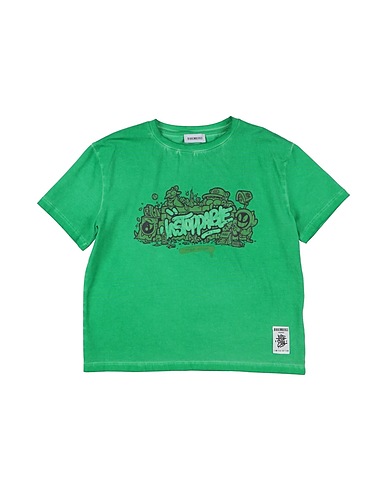 BIKKEMBERGS T-Shirt Grün 95% Baumwolle, 5% Lycra®