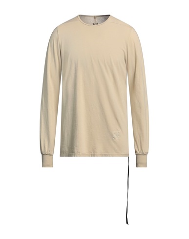 DRKSHDW by RICK OWENS Basic T-Shirt Beige 100% Cotton