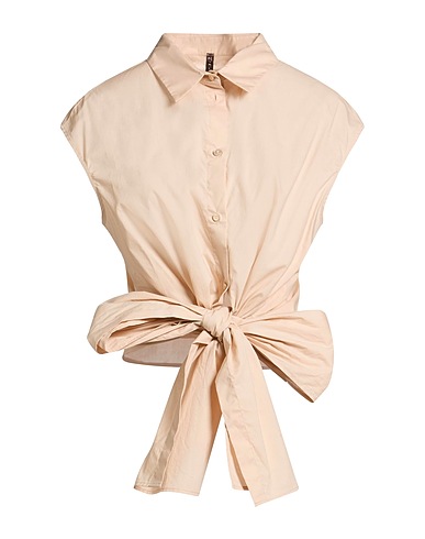 MANILA GRACE Camisas y blusas lisas Hueso 100% Algodón