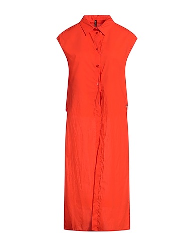 MANILA GRACE Chemises et chemisiers de couleur unie ROSSO POMODORO 100% Coton