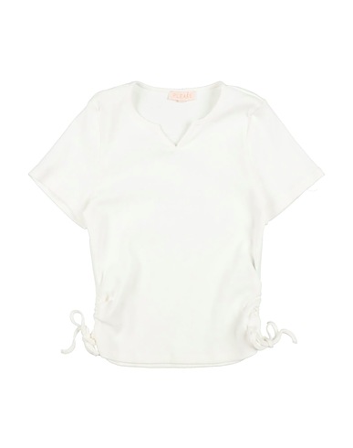 PLEASE T-shirt BIANCO 95% Cotton, 5% Elastane
