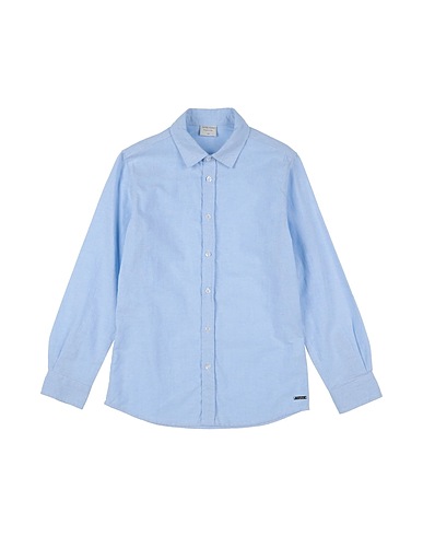 TRYBEYOND Solid colour shirt Sky blue 75% Cotton, 25% Polyester