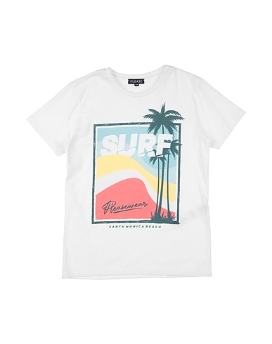 PLEASE T-Shirt Weiß 100% Baumwolle