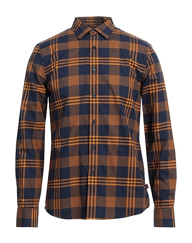 MICHAEL KORS MENS Checked shirt Midnight blue 100% Cotton