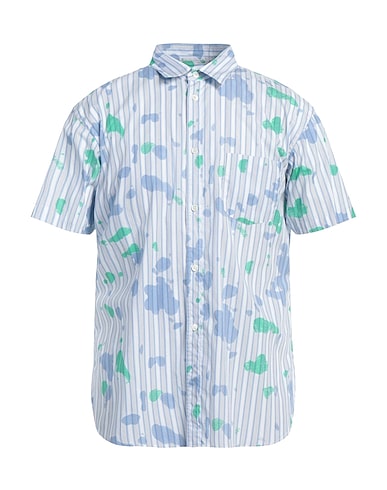 COMME des GARÇONS SHIRT Striped shirt Light blue 100% Cotton