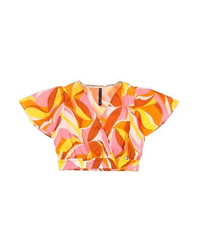 MANILA GRACE Top Arancione 100% Cotone