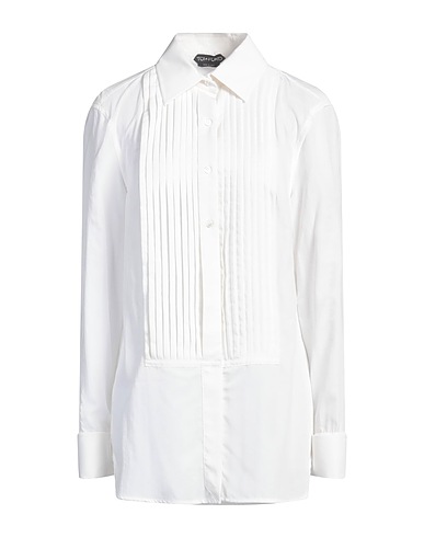 TOM FORD 無地シャツ＆ブラウス オフホワイト テンセル 74% / シルク 26%