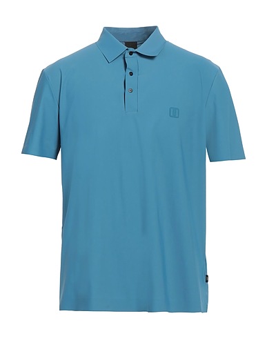 DUNO Polo shirt Pastel blue 76% Polyamide, 24% Elastane