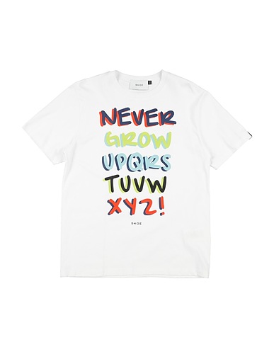 SHOE T-shirt White 100% Cotton