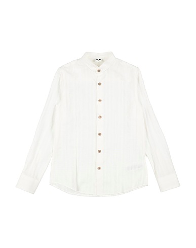 Y-CLÙ Camicia tinta unita Bianco 100% Cotone