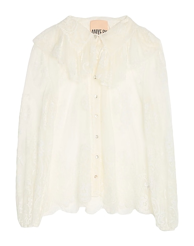 ANIYE BY Lace shirts & blouses BIANCO 50% Cotton, 50% Polyamide