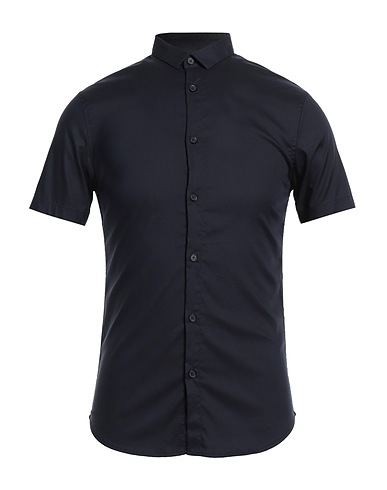 ARMANI EXCHANGE Solid colour shirt Midnight blue 58% Lyocell, 36% Polyamide, 6% Elastane