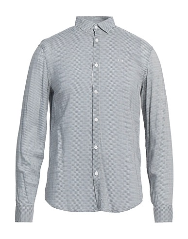 ARMANI EXCHANGE Patterned shirt Midnight blue 100% Viscose