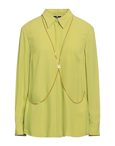 ELISABETTA FRANCHI Shirts Light green 100% Viscose