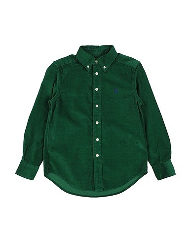POLO RALPH LAUREN Solid colour shirt Cotton Corduroy Shirt
 Emerald green 100% Cotton